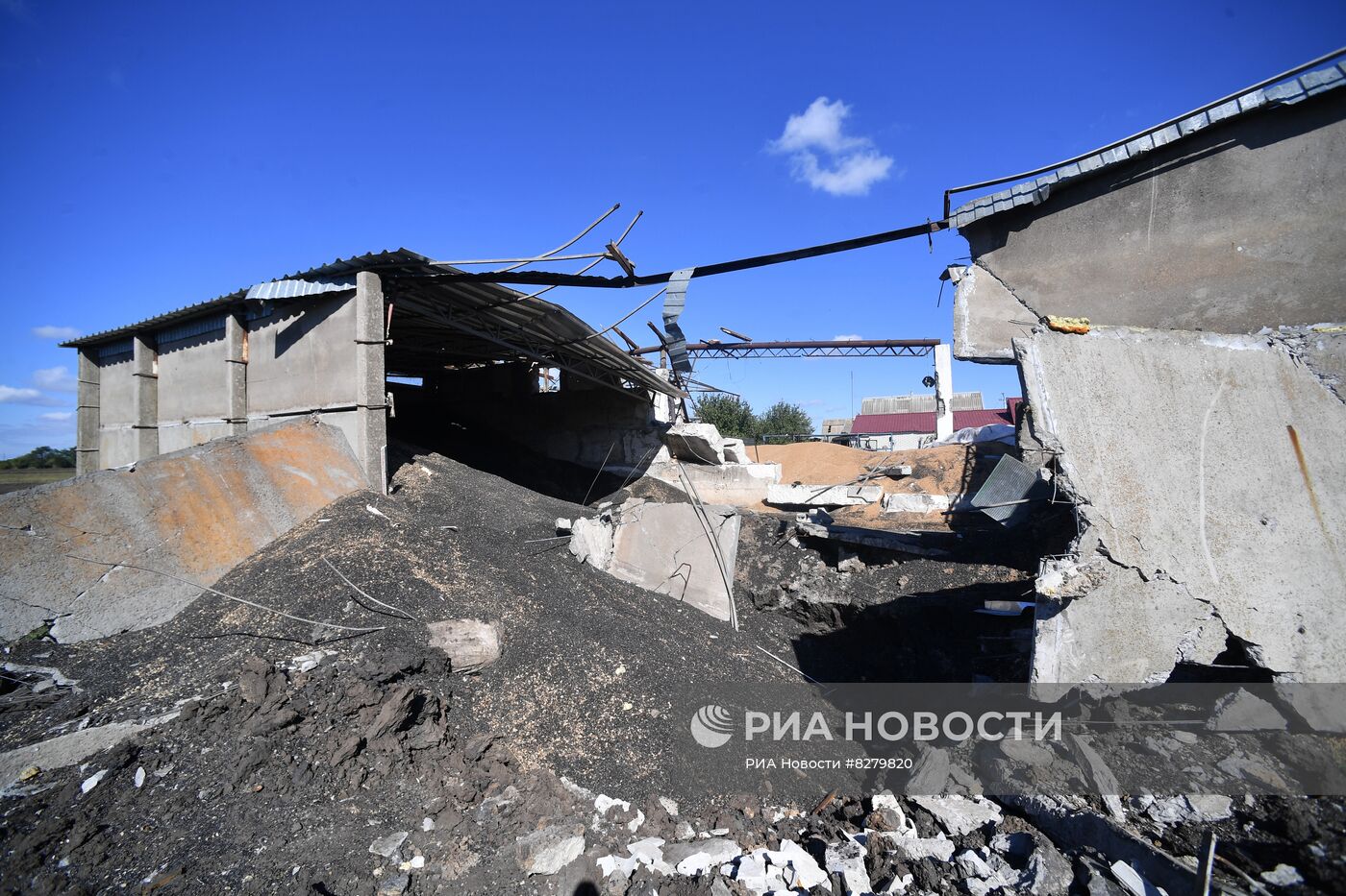 Последствия обстрелов в Запорожской области