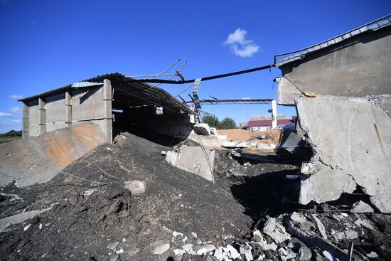 Последствия обстрелов в Запорожской области