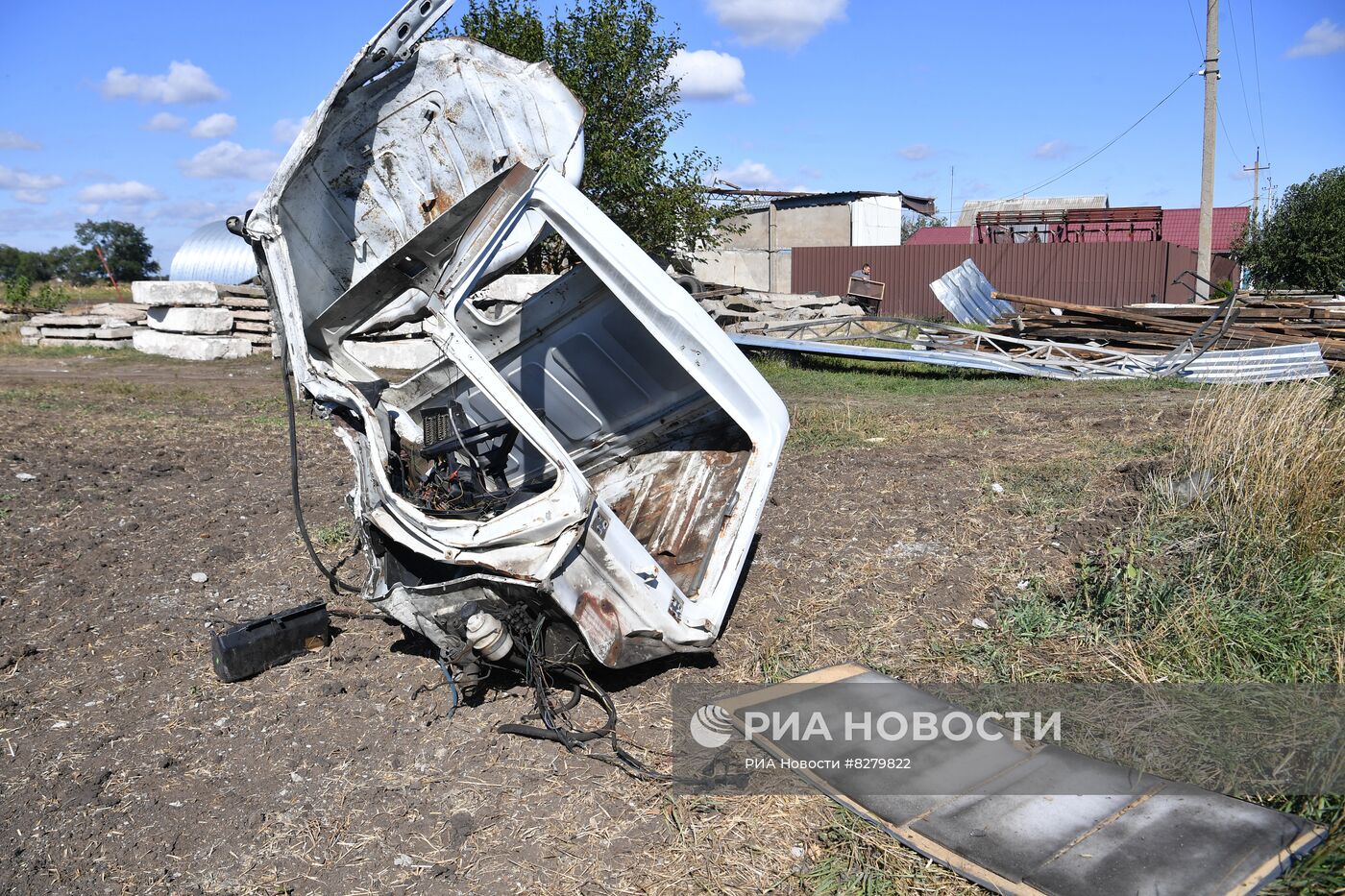 Последствия обстрелов в Запорожской области