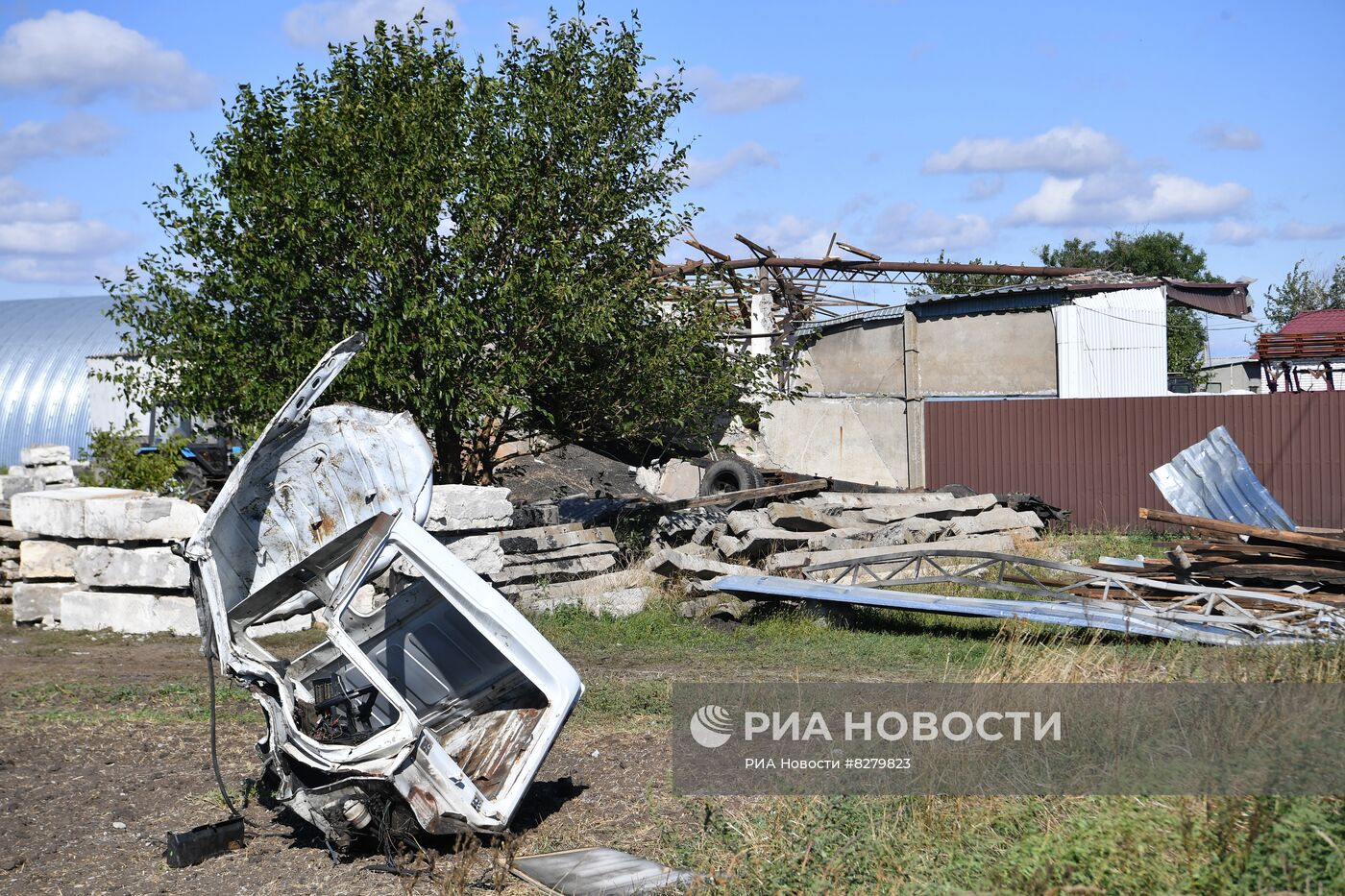 Последствия обстрелов в Запорожской области