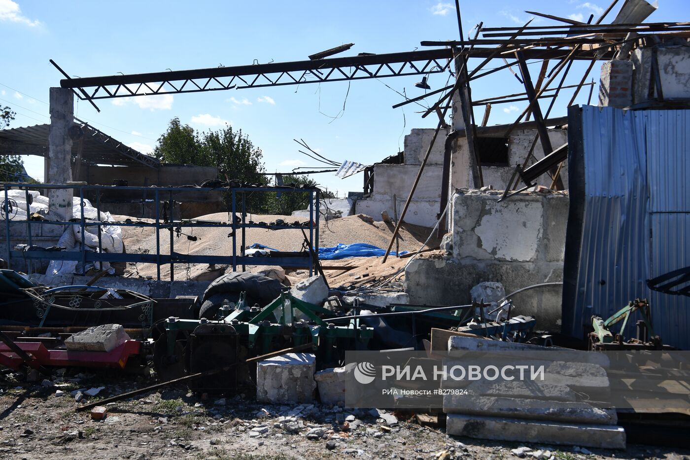 Последствия обстрелов в Запорожской области