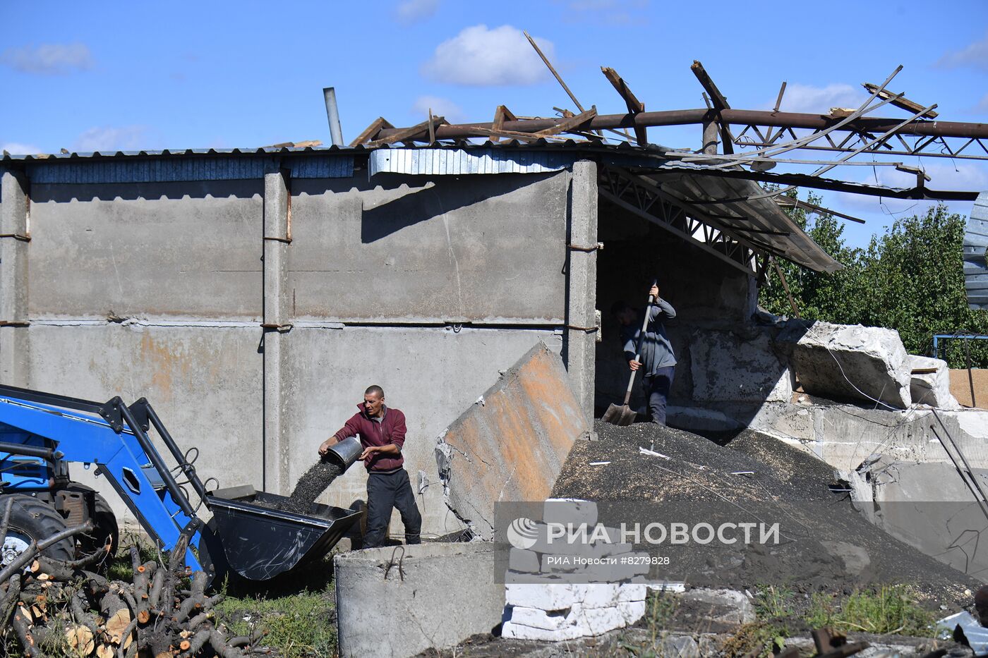 Последствия обстрелов в Запорожской области