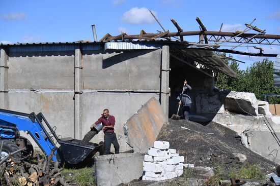 Последствия обстрелов в Запорожской области
