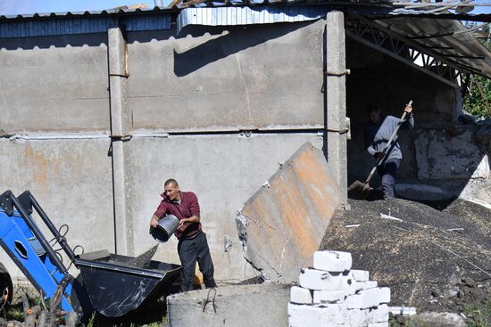 Последствия обстрелов в Запорожской области