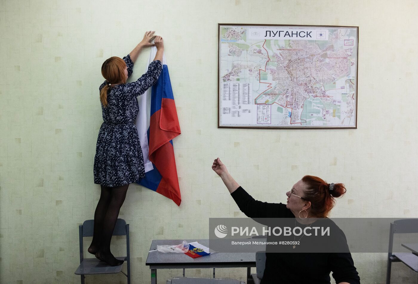 Подготовка избирательных участков в ЛНР и ДНР к референдумам