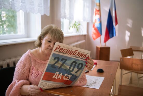 Подготовка избирательных участков в ЛНР и ДНР к референдумам
