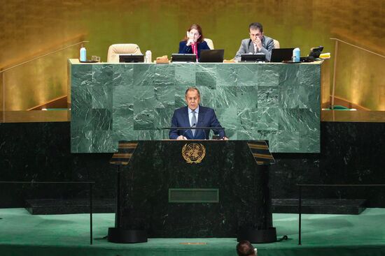Выступление С. Лаврова на сессии Генассамблеи ООН
