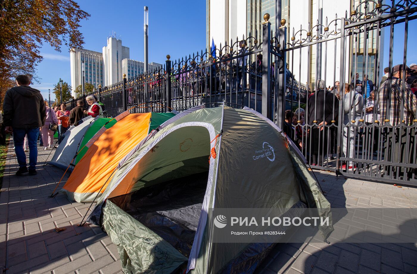 Антиправительственный митинг в Кишиневе