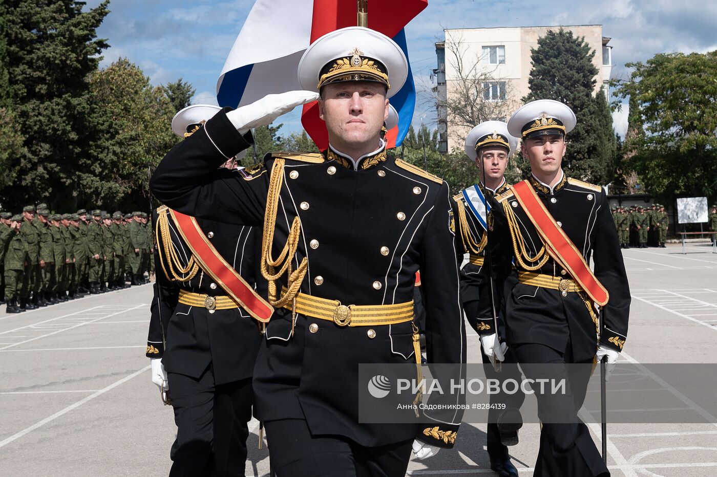 Принятие присяги призванными в рамках частичной мобилизации в Крыму