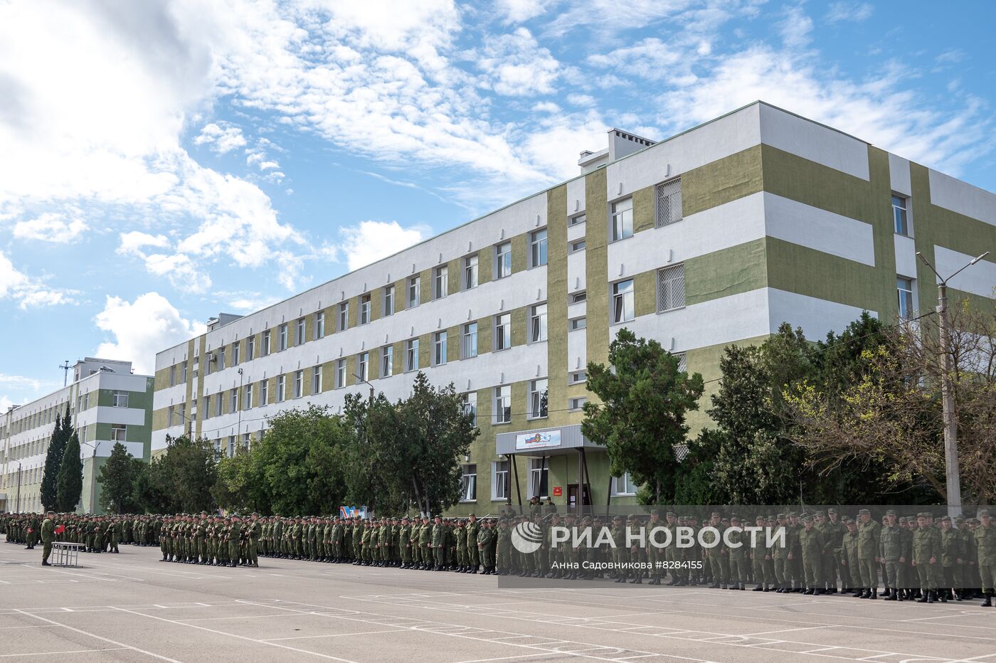 Принятие присяги призванными в рамках частичной мобилизации в Крыму