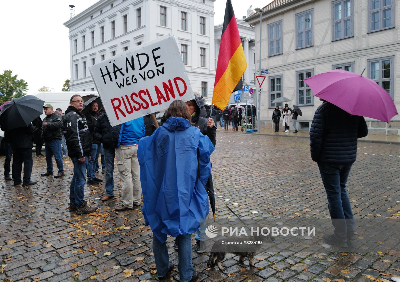 Акция в Германии против политики в отношении России