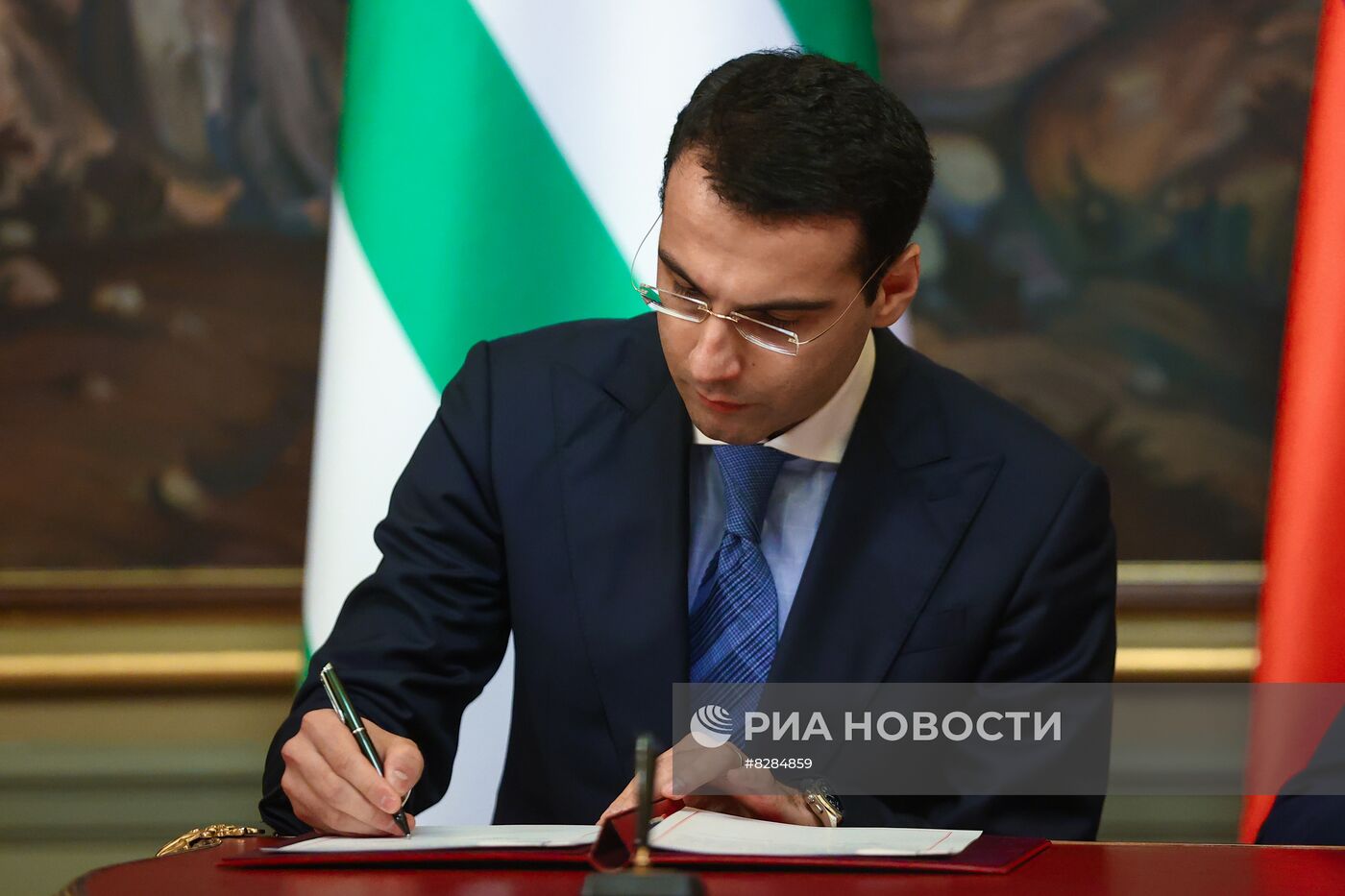 Встреча министров иностранных дел РФ и Абхазии С. Лаврова и И. Ардзинбы