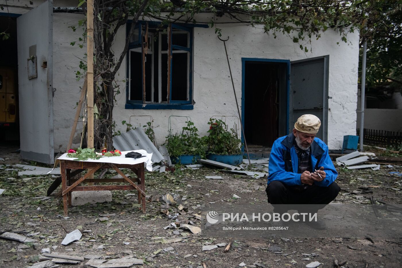 Последствия обстрела Брянки в ЛНР со стороны ВСУ