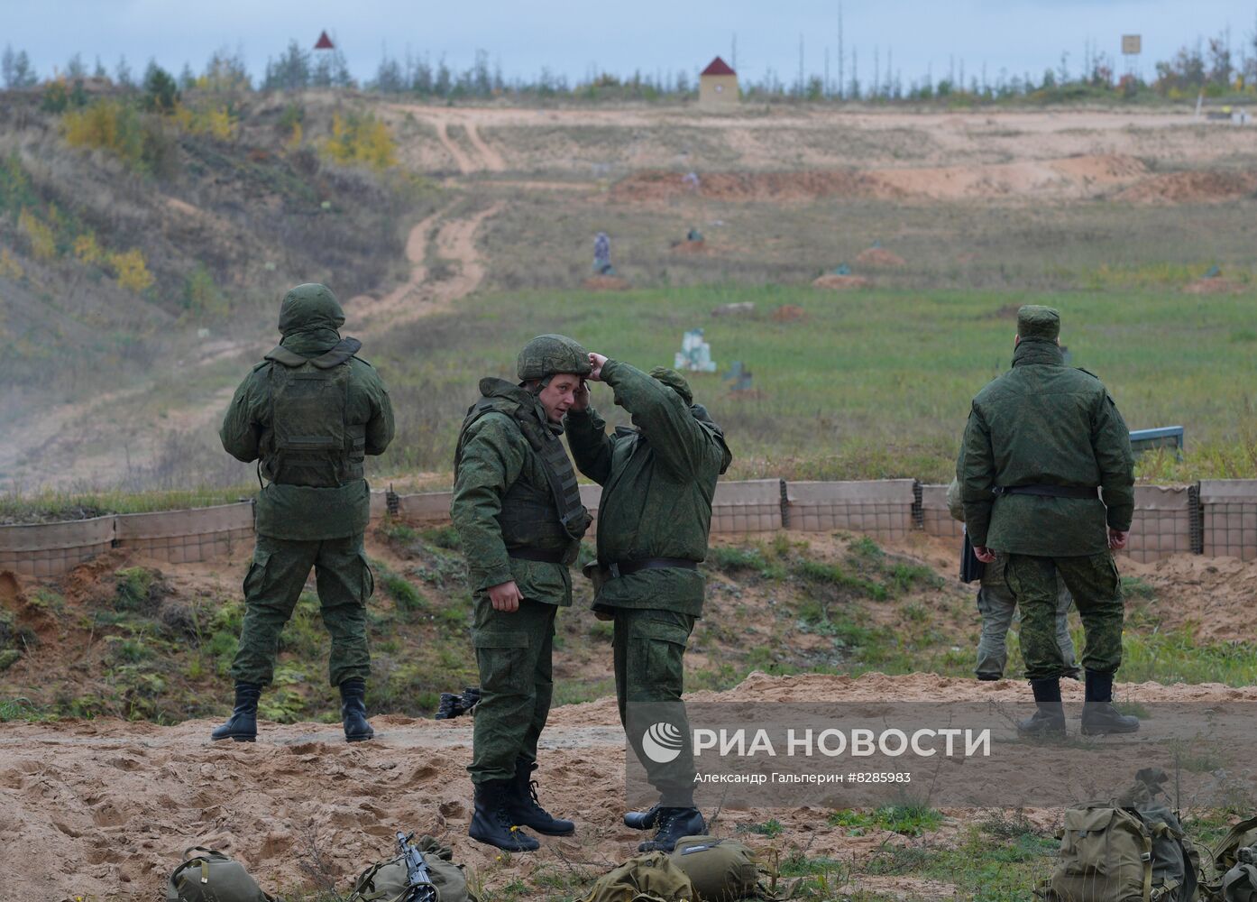 Подготовка мобилизованных перед отправкой в войска