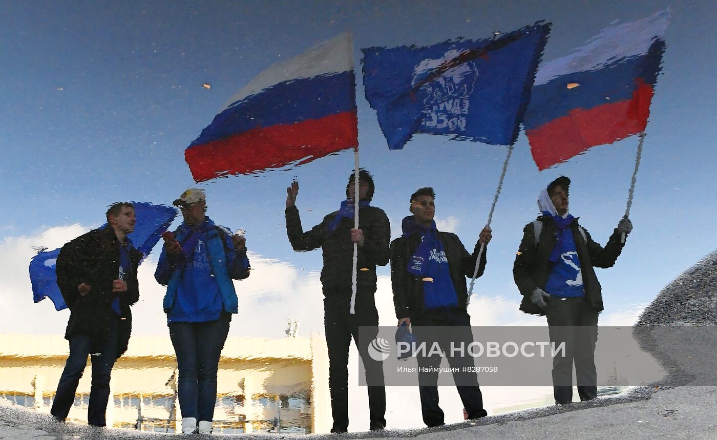 Празднование присоединения к России ЛНР, ДНР, Херсонской и Запорожской областей в регионах РФ