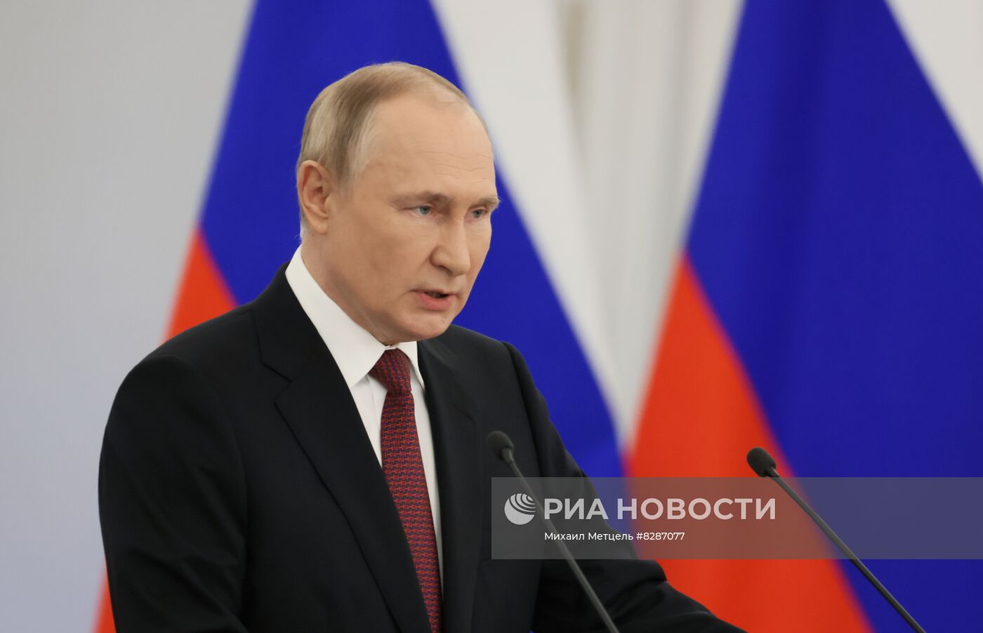 Церемония подписания договоров о вхождении в РФ ДНР, ЛНР, Запорожской и Херсонской областей состоялась в Кремле