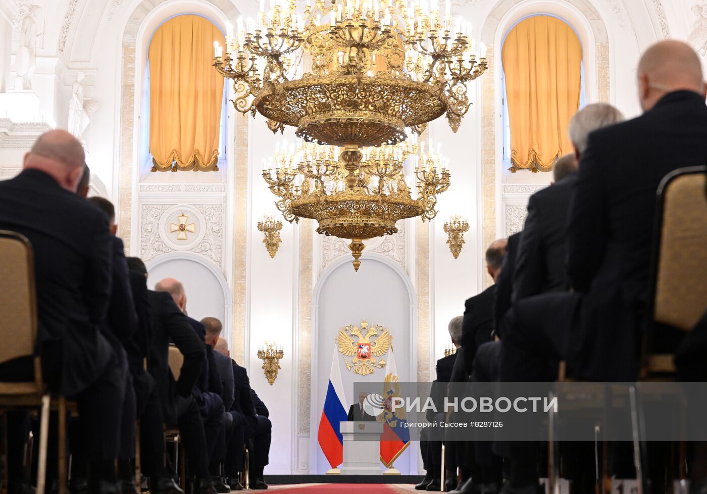 Церемония подписания договоров о вхождении в РФ ДНР, ЛНР, Запорожской и Херсонской областей состоялась в Кремле