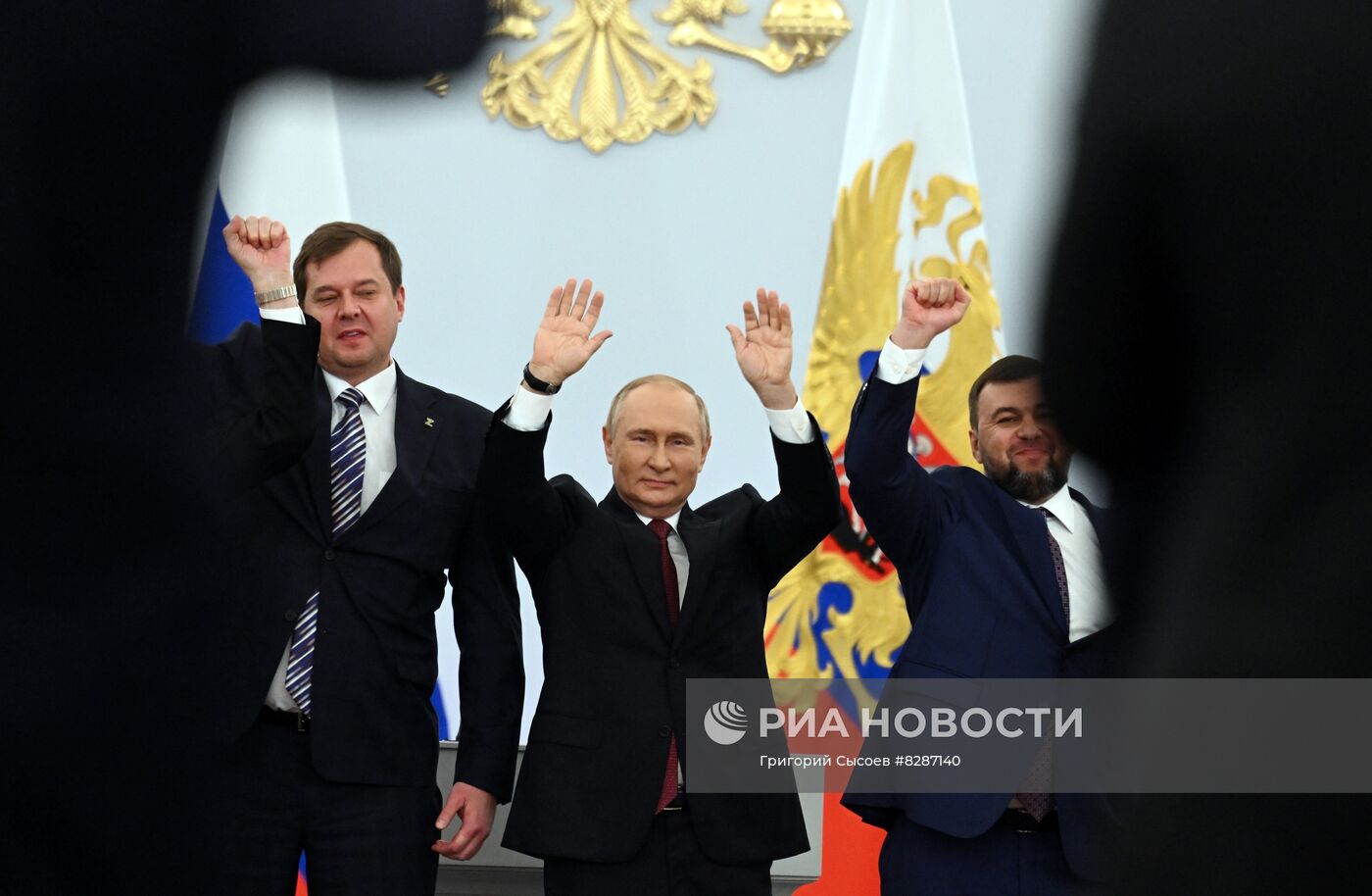 Церемония подписания договоров о вхождении в РФ ДНР, ЛНР, Запорожской и Херсонской областей состоялась в Кремле