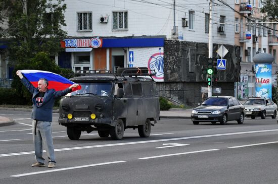 Празднование присоединения к России в ДНР