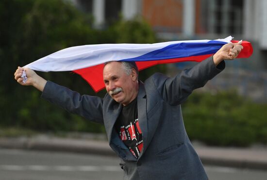 Празднование присоединения к России в ДНР