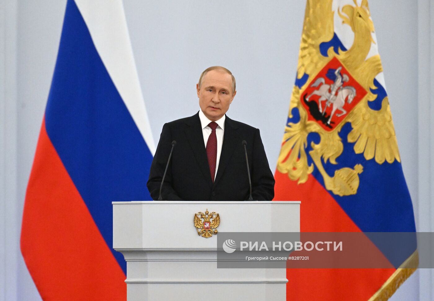 Церемония подписания договоров о вхождении в РФ ДНР, ЛНР, Запорожской и Херсонской областей состоялась в Кремле