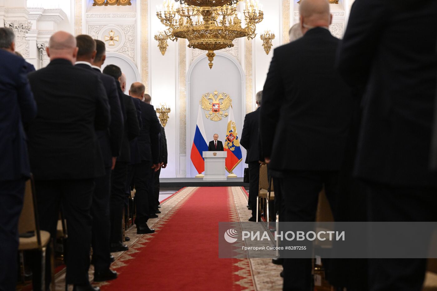 Церемония подписания договоров о вхождении в РФ ДНР, ЛНР, Запорожской и Херсонской областей состоялась в Кремле
