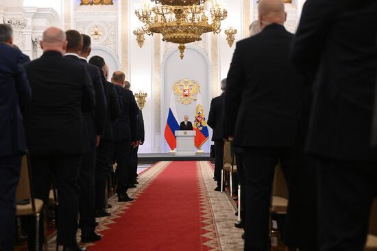 Церемония подписания договоров о вхождении в РФ ДНР, ЛНР, Запорожской и Херсонской областей состоялась в Кремле