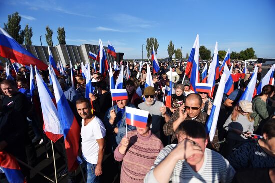 Патриотическая акция в ДНР "Мы возвращаемся домой"