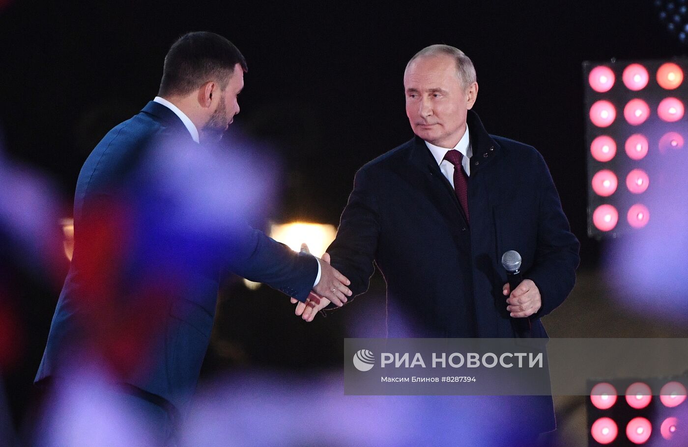 Президент РФ В. Путин принял участие в митинге-концерте на Красной площади