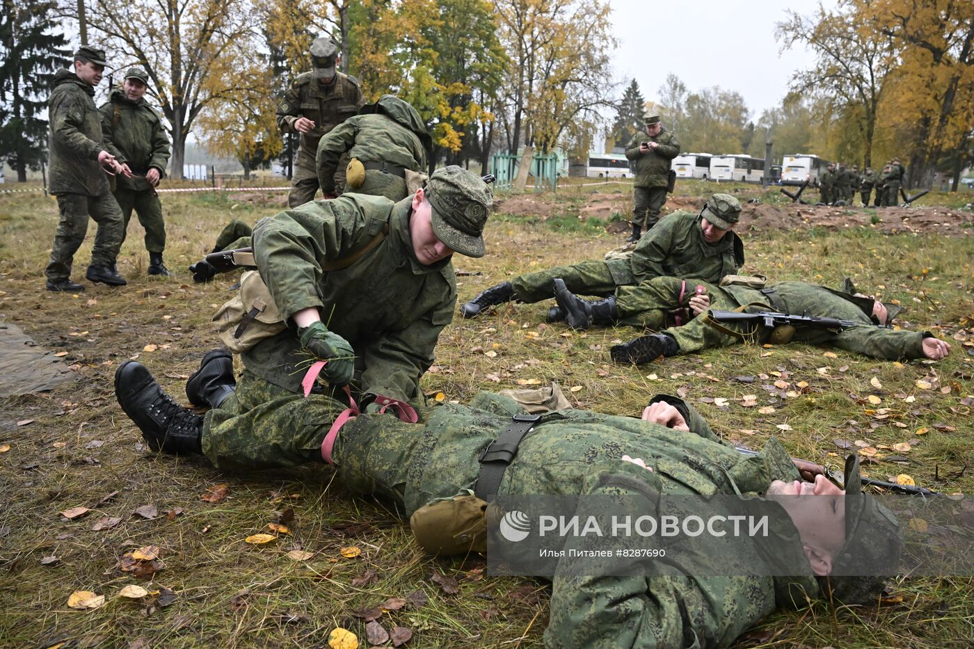 Учебные сборы для мобилизованных в Подмосковье