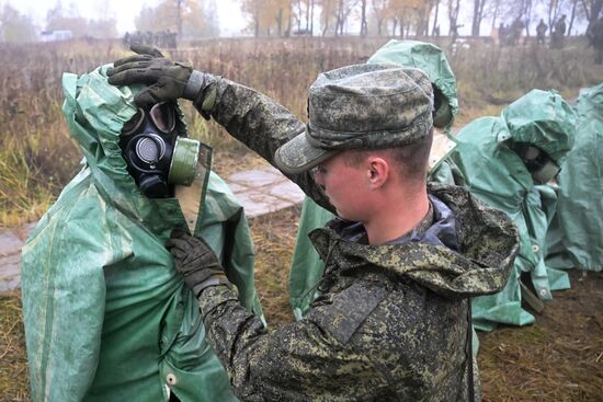Учебные сборы для мобилизованных в Подмосковье