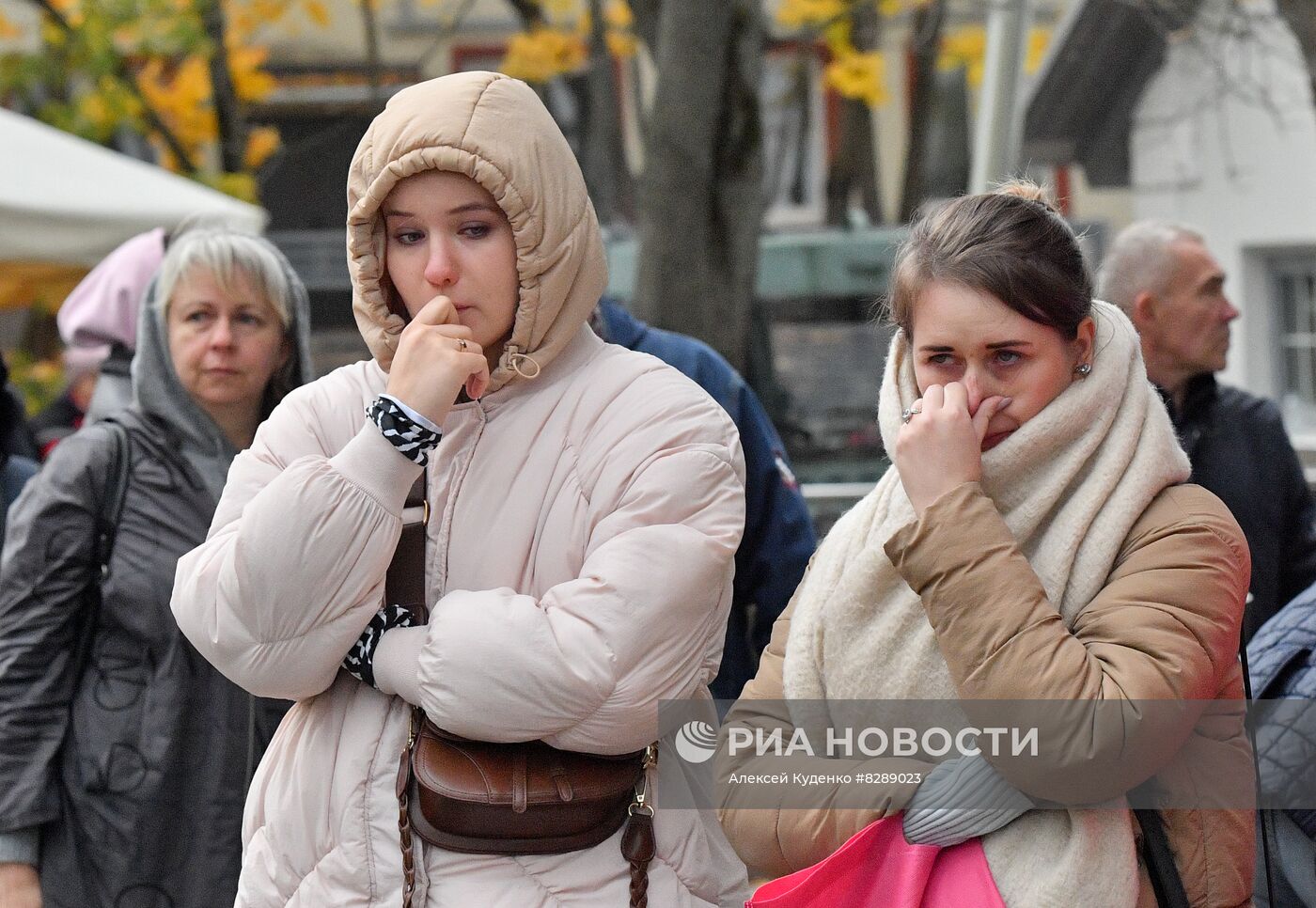 Временный пункт мобилизации на территории ВДНХ 