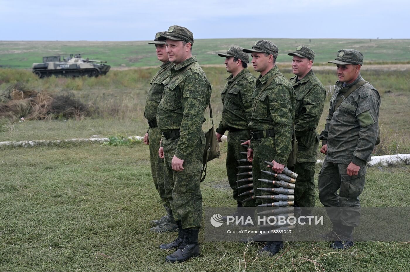 Военная подготовка мобилизованных перед отправкой в войска