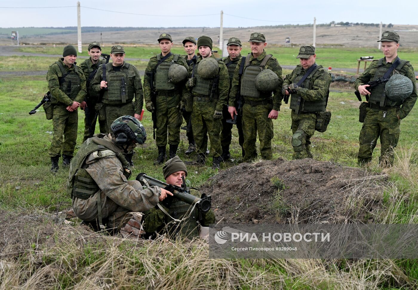 Военная подготовка мобилизованных перед отправкой в войска