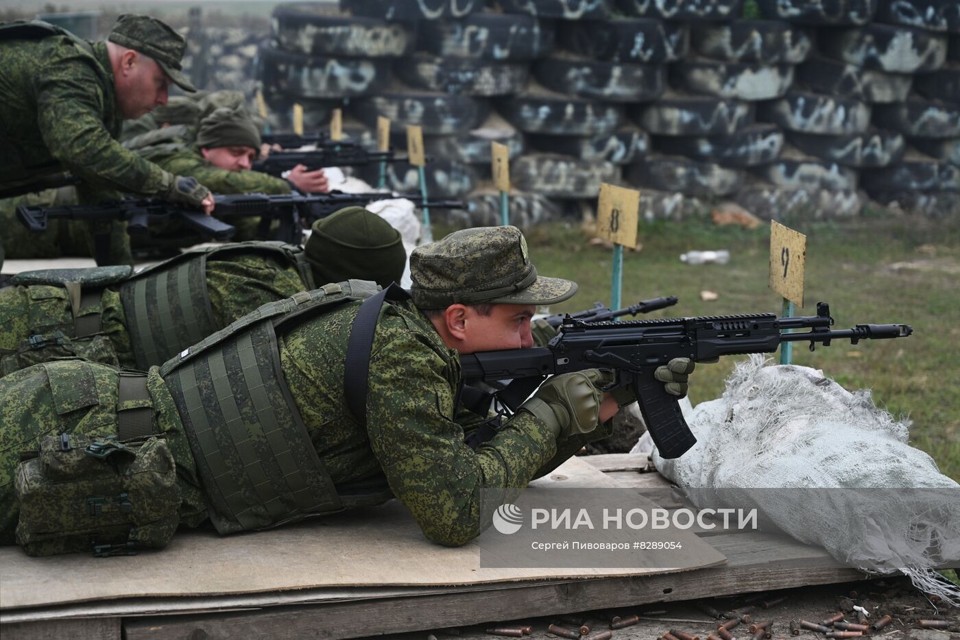 Военная подготовка мобилизованных перед отправкой в войска