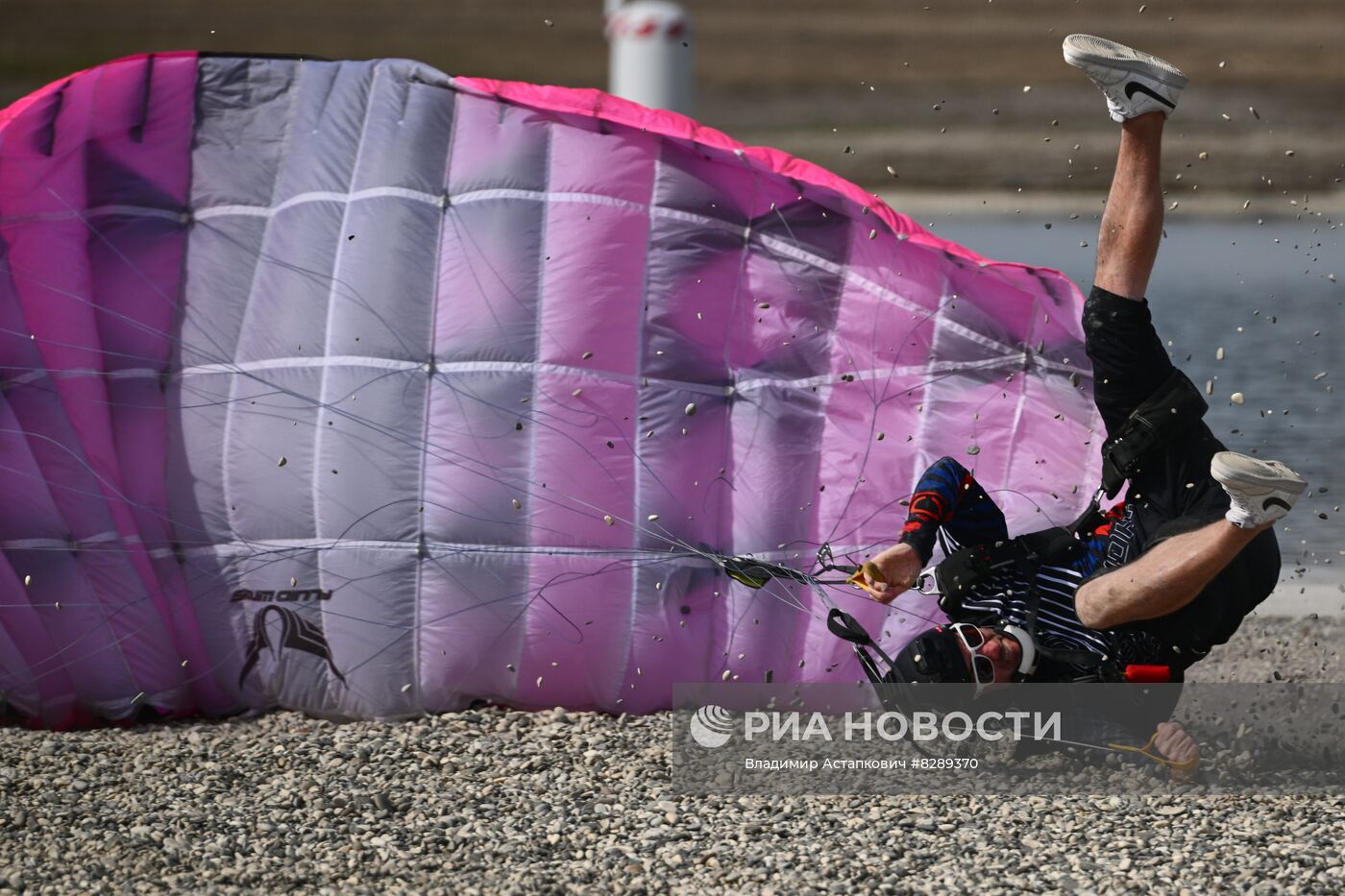 Соревнования по парашютному спорту в Гудермесе