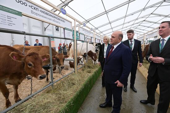 Премьер-министр РФ Михаил Мишустин посетил российскую агропромышленную выставку "Золотая осень – 2022"