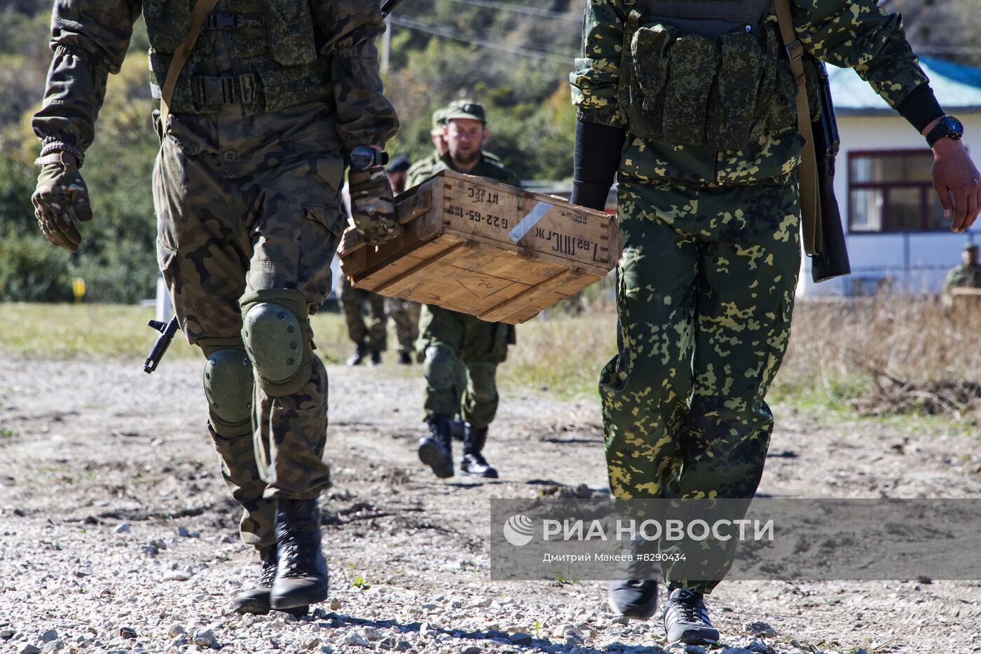 Военная подготовка мобилизованных перед отправкой в войска РФ