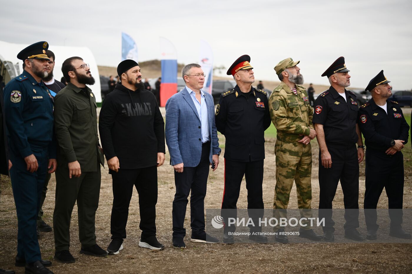 Соревнования по парашютному спорту в Гудермесе