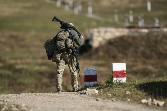 Военная подготовка мобилизованных перед отправкой в войска РФ