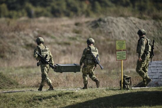 Военная подготовка мобилизованных перед отправкой в войска РФ