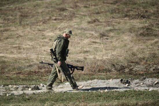 Военная подготовка мобилизованных перед отправкой в войска РФ
