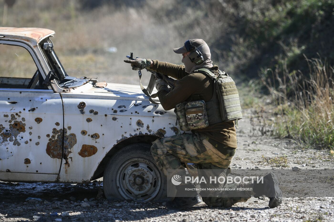 Военная подготовка мобилизованных перед отправкой в войска РФ
