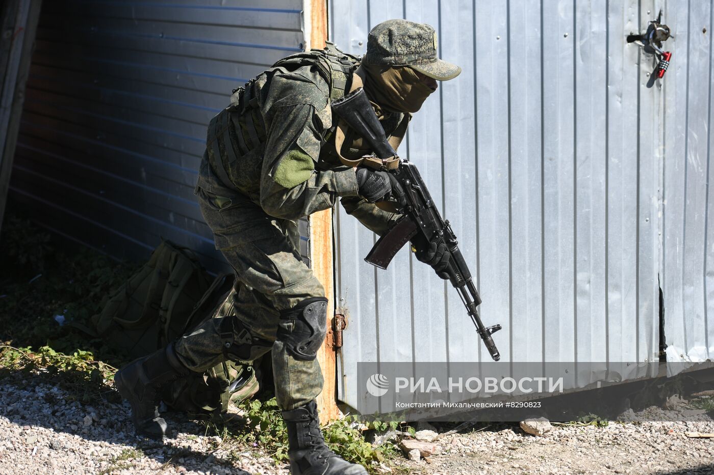 Военная подготовка мобилизованных перед отправкой в войска РФ