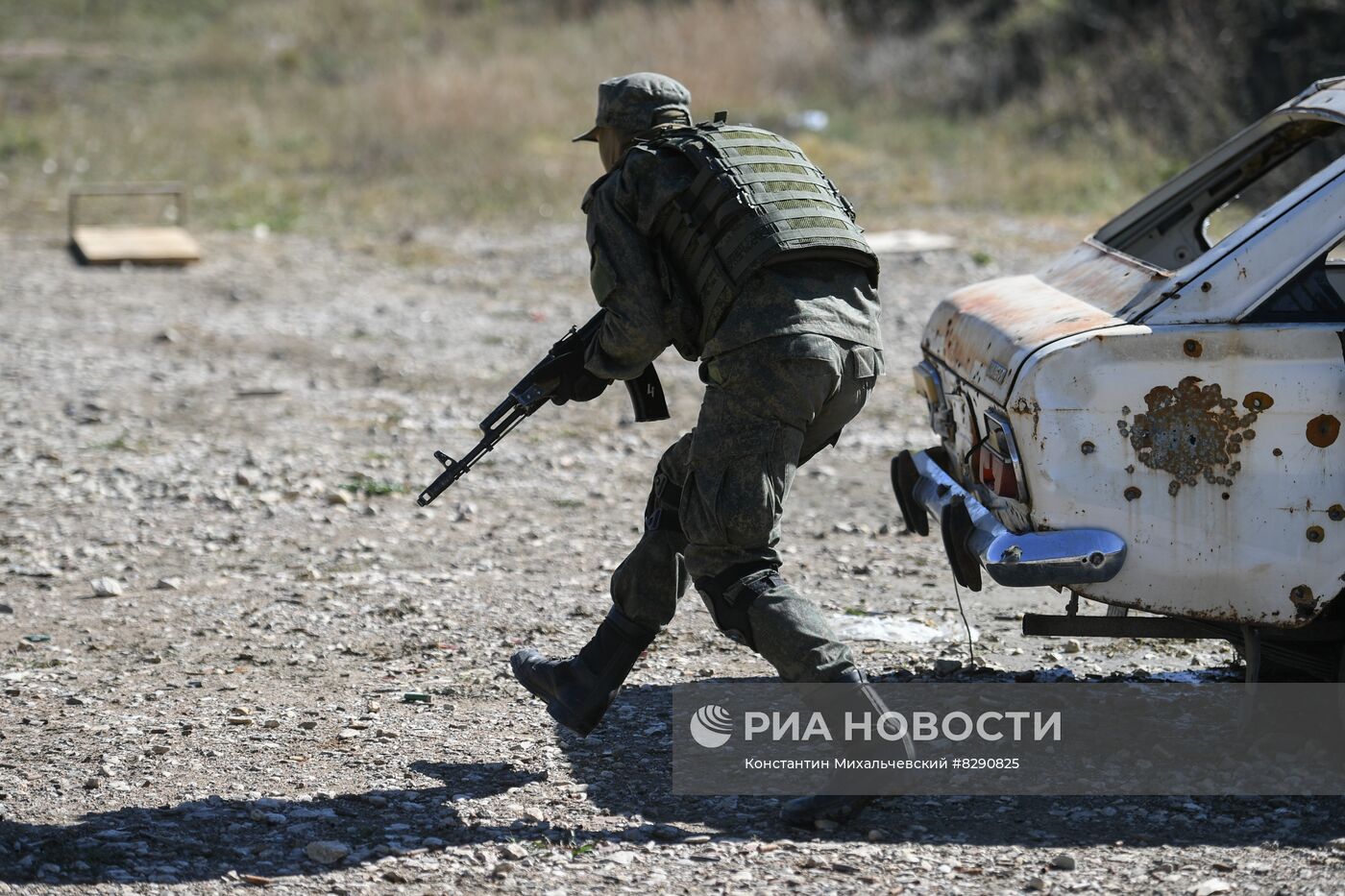 Военная подготовка мобилизованных перед отправкой в войска РФ