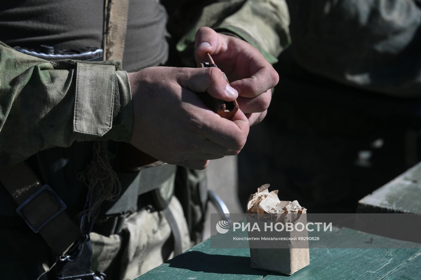 Военная подготовка мобилизованных перед отправкой в войска РФ