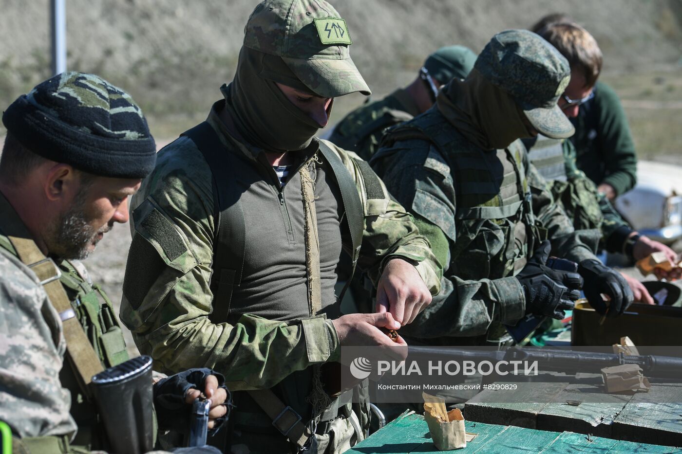 Военная подготовка мобилизованных перед отправкой в войска РФ