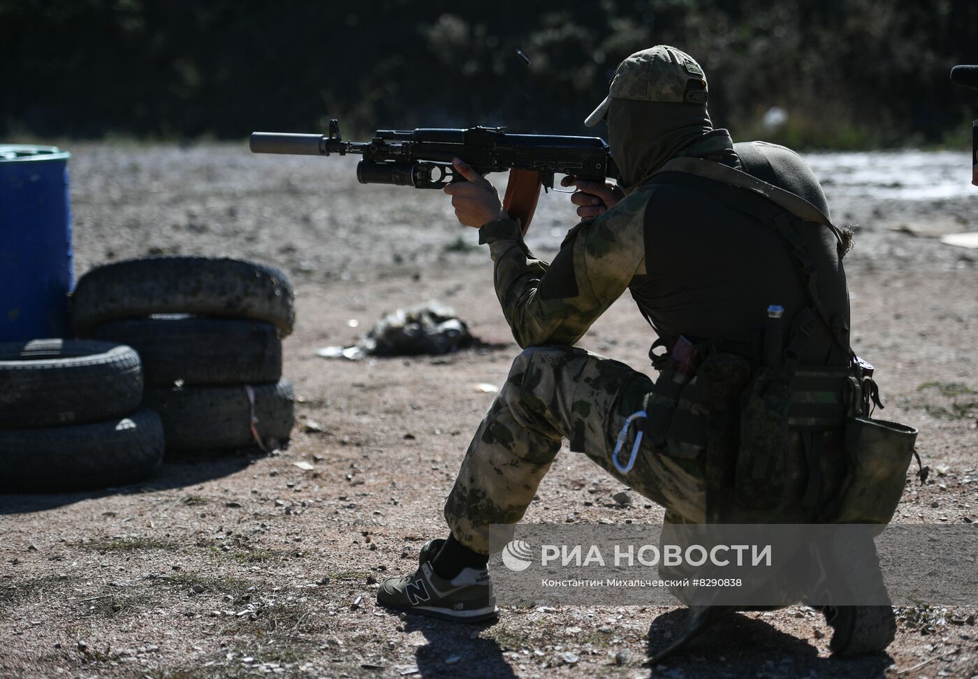 Военная подготовка мобилизованных перед отправкой в войска РФ