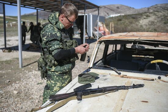 Военная подготовка мобилизованных перед отправкой в войска РФ