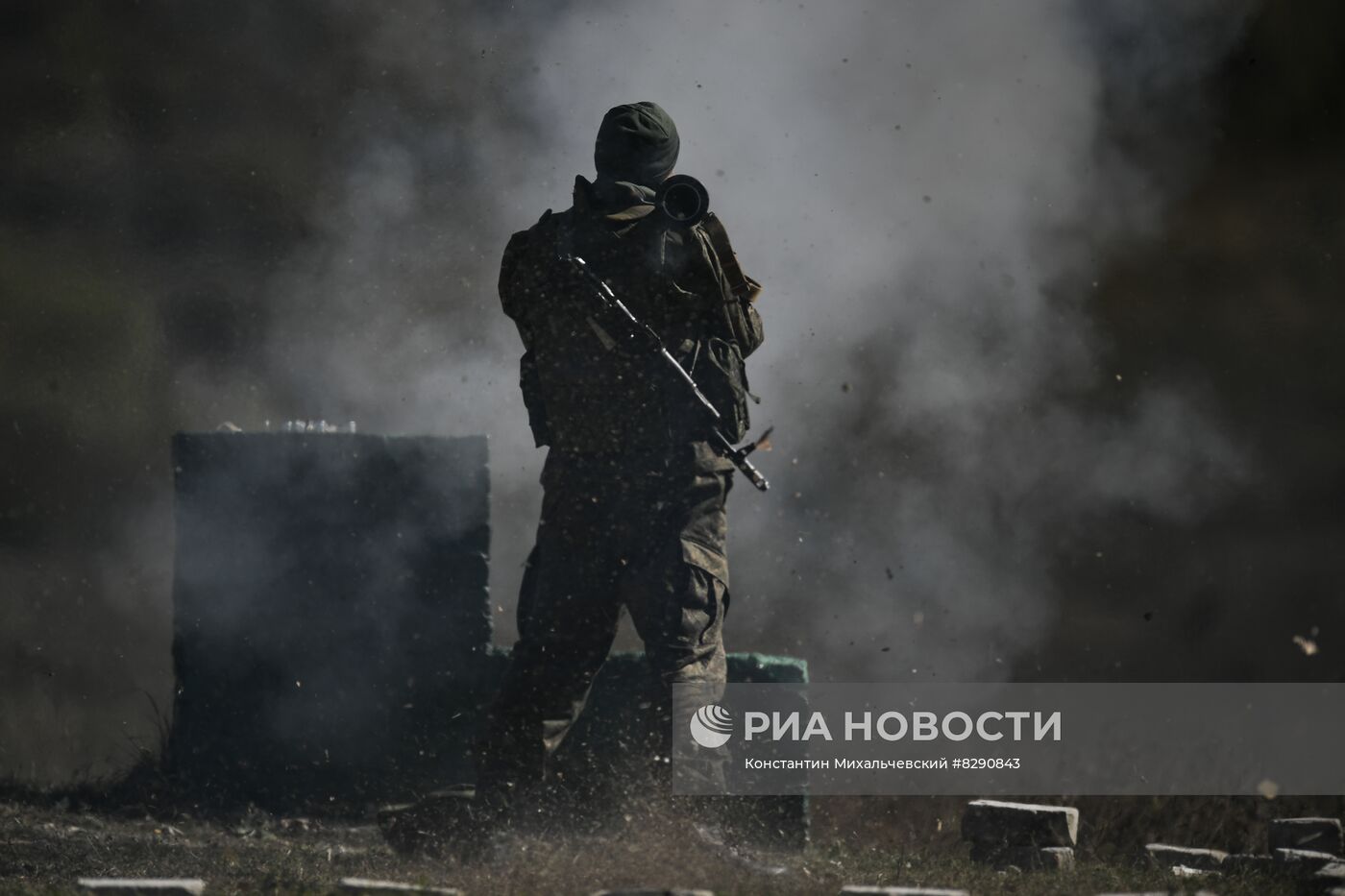 Военная подготовка мобилизованных перед отправкой в войска РФ